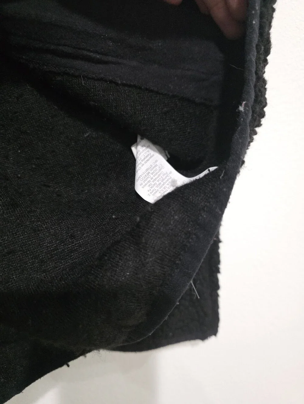 J.Crew Authentic Outerwear Black Sherpa Fleece Full-Zip Hoodie Jacket - Men's M